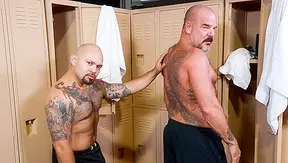 Jack Dyer J.D. Travis Get Wild in Steamy Locker Room Ride – Hot Older Gays