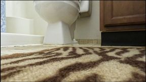 Teenie Sneaks into Giantess Giant Toilet POV 1080