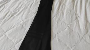 I played and ruined girlfriend's new pantyhose/tights