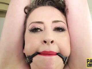 PASCALS SUB DOXIES - Corpulent s&m wench toying her twat