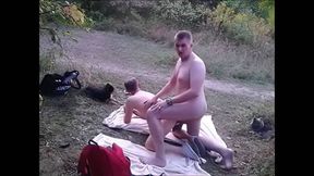 Bareback Gay Couple's Adventure at Birkensee Lake