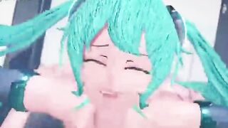 Hatsune Miku Hermaphroditism Hard-Core and Numerous Pop-Shots