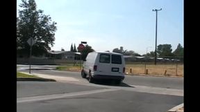 Big ass bitch fucked by 3 guys