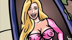 Hot princess rides her prince's cock in animated fantasy