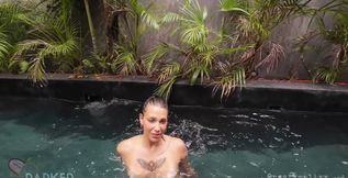 Fucked My Neighbor's Wife in the Airbnb Backyard After She Got Out of the Pool