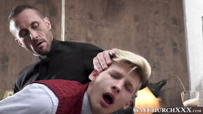 Slutty blonde seminarians obeys holy fathers orders