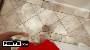 Tanned, Busty, and Sweaty: Even the Repairman Would Do Anything for Anissa Kate to Touch His Dick