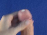 He needs to suck glans detail cum