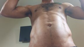 Me showing my abs  but I don't workout