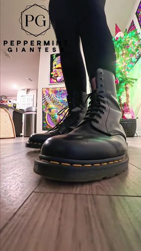 6'7 Giantess in Doc Martens Stomping Hard Vicious Slow-mo Stomps
