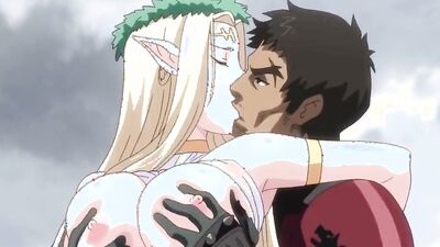 Elven cutie sucks a huge dick & rides it afterwards in cartoon style