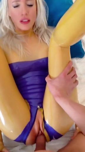 Emotional moment from &quot;Used Like a FuckDoll in My Latex Catsuit&quot;