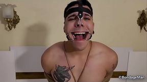 Bielzinho gag test audition for to be tied up and gagged for the first time