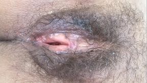 Look at my big hairy pussy after being fucked by big cocks, gimebella stepmom