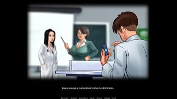 Summertime Saga ep 95 - Fiz a professora gozar usando controle remoto