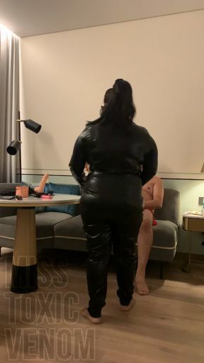 Indian Domme Brutalises Slave with Whips and Ballbusting