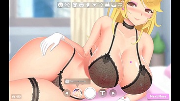 Oppai Muse [ Hentai Games ] Ep.2 stripping a blonde naughty nurse at work and a emo gamer girl with fishnet stocking