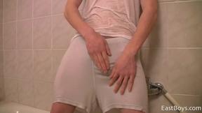 ”Adorable Boy - Jerking in the Shower”