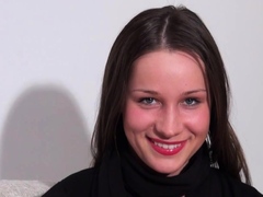 Busty brunette solo masturbation