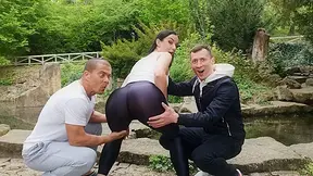 Lady Gang - Yoga Threesome W Huge Cock Jocks - Behind The Scenes Vr Part One