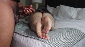 Phoenix Stacy Glitter Toes and Cum Covered Soles