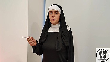 ATONE FOR SINS SUCKING A DICK - THE HORNY NUN COMPLETE MOVIE