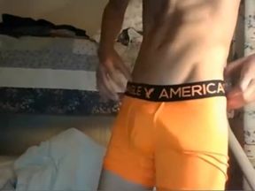Hung Jock Plays With Cock On Webcam For First Time