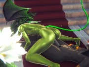 Yaoi Furry Yiff Anubis the Dog and a dragon sex in train
