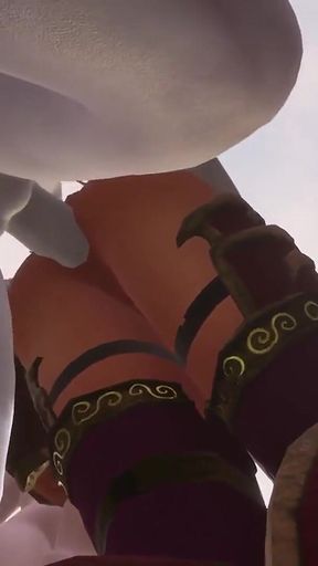 Two Futanari Elves Team Fuck a Redhead Elf - Warcraft Hentai Parody