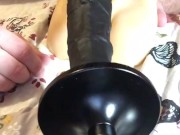 Used my Hismith Sex Machine and Performed Ass to Mouth before slurping up my Cumshot on the Toy BBC
