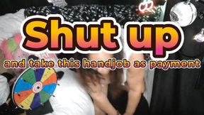 Shhh!! Handjob "Payment" Gone Hilariously Wrong on Live Cam – Stroke & Giggle with Your Curvy MILF