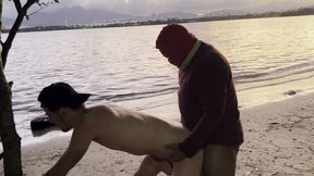 trabalhador veio na trilha pegar os novinhos cariocas da zona norte