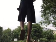 I had high intensity sex training with a fuck buddy in a park near the Tokyo Olympic venue!①