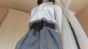 the secretary has a wonderful ass and knows how to show it