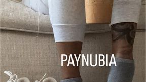 Giantess morning coffee and dirty sneakers