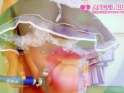 Sissy squirts its goo in chastity to loser,faggot humiliation porn angel scarlett black