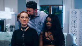 Ebony mommy and hottie wife served husband