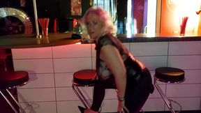Granny Shows off Her Sexy Outfit in a Bar