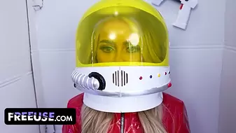 Retro Sci-Fi Fembot Haley Spades Has a Tight Little Pussy and a Breeding Kink! ~ Free Full Scene