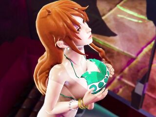 [ONE PIECE] Nami&#039;s pool party CG COMICS
