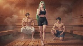 Bisexual Encouragement Stories #11B: Sweaty Sauna Secrets (Animated)