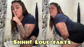 Shhh! There are people and I fart loudly.