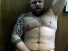 Hairy Bear Loves Stinky Armpits for Masturbation Fun