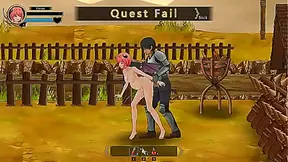 Pink-Haired Seductress Tempts Warrior Crew in Sultry Succubus Lair Fantasy