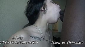Ebony Babe Mz Natural Gives the Best Deepthroat BJ!