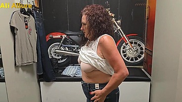 Ali Allure Tries on Clothes For Stepson
