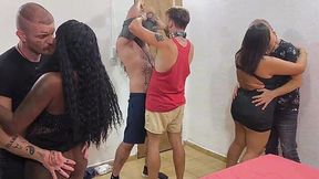 Mr. Carmona's 51st Birthday Fuckfest Turns Into Insane Bisexual Group Fuck