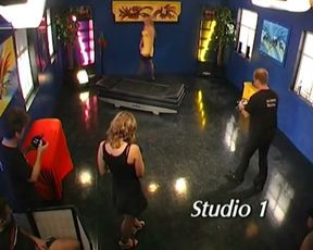 Blonde Slut Gangbanged Hard by Multiple Men in Live Scene
