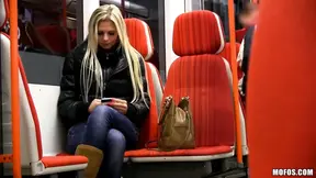 Big Tit Czech Mia Angel spreads legs for a filthy public pounding
