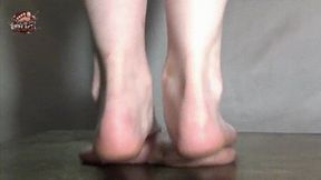 Squashing you under my dirty feet!